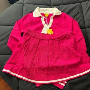 Hot Pink and White Varsity Knit Set! 🎾